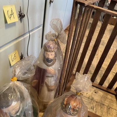 New Vintage Nativity Blow Mould Set