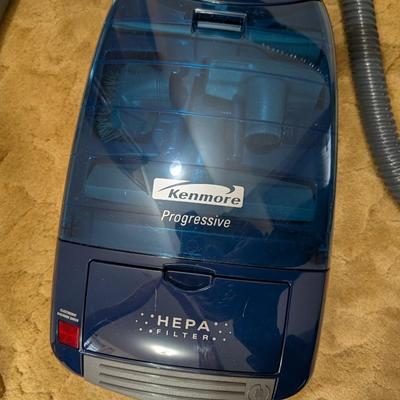Kenmore canister vacuum with hepa filter.
