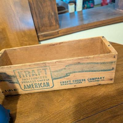 Large group of miscellaneous.... Artic insulated cup, vintage serving tray, Kraft cheese box, change counter.