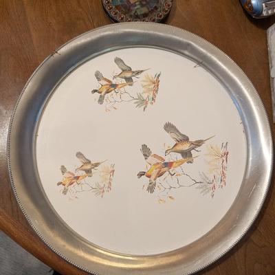 Large group of miscellaneous.... Artic insulated cup, vintage serving tray, Kraft cheese box, change counter.