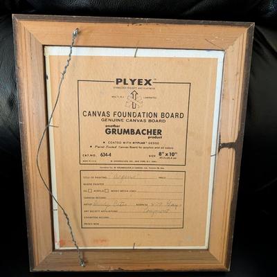 Painting by Gladys Estes of Berthoud Co. Beautiful Aspen trees and mountains.