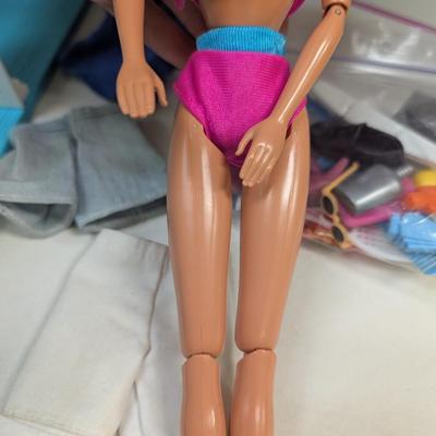 Barbie Dream Closet Fashion Wardrobe Case w/ 1985 Barbie & 1975 Ken