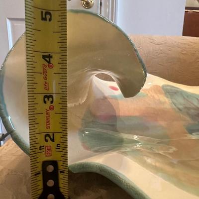 Signed Caribbean Ceramic Wall Sculpture – St. Thomas