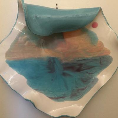 Signed Caribbean Ceramic Wall Sculpture – St. Thomas