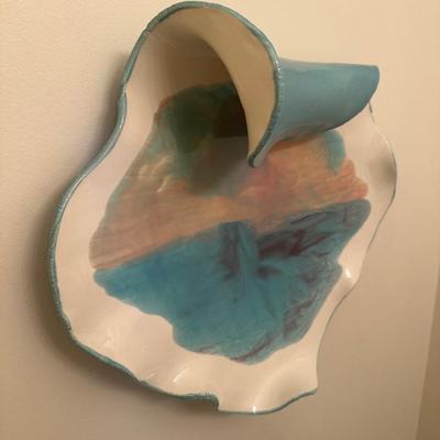 Signed Caribbean Ceramic Wall Sculpture – St. Thomas