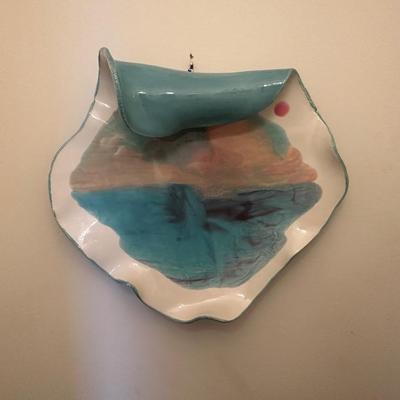 Signed Caribbean Ceramic Wall Sculpture – St. Thomas