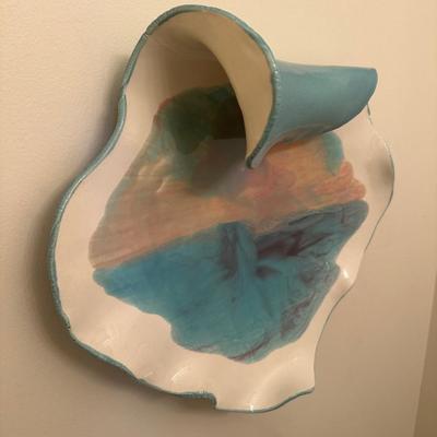 Signed Caribbean Ceramic Wall Sculpture – St. Thomas