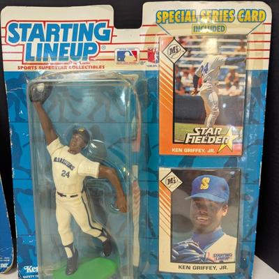 1980's & 1990's Starting Lineup Players Frank Thomas Darryl Strawberry Ken Griffey Jr,