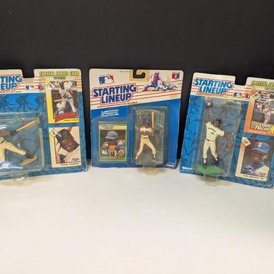 1980's & 1990's Starting Lineup Players Frank Thomas Darryl Strawberry Ken Griffey Jr,