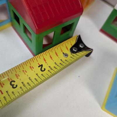 Vintage Stackable Toy House Lot