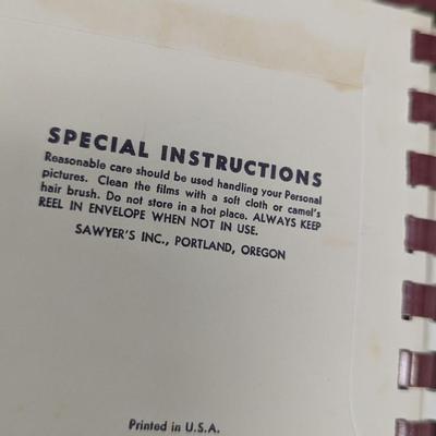 1960's Sawyers Viewmaster w/ Album & 30+ Tourist Attraction Reels