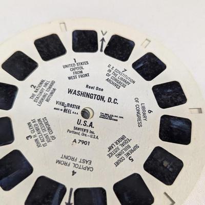 1960's Sawyers Viewmaster w/ Album & 30+ Tourist Attraction Reels