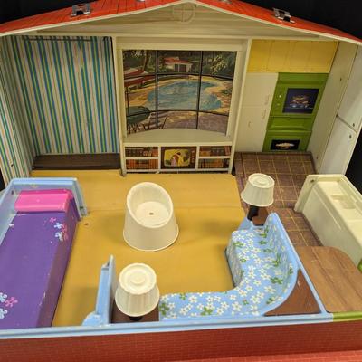 Barbie & Skipper Deluxe House Mattel 1965 Vinyl Case #1