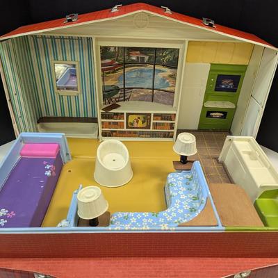 Barbie & Ken Skipper Deluxe House Mattel 1965 Vinyl Case #2