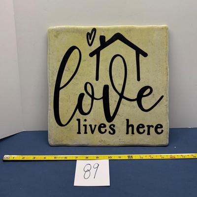 Love Lives Here Tile