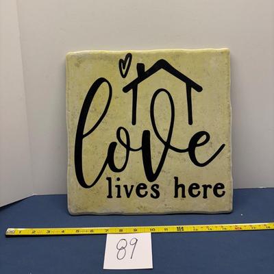 Love Lives Here Tile