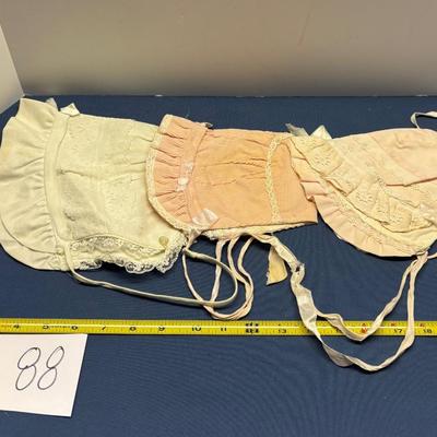 Vintage Baby Bonnet Lot