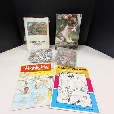Vintage Puzzles & Kids Magazines