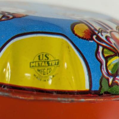 Al G. Kelly Miller Bros Circus Banner & U.S. MFG. Co, Tin Litho Noise Maker