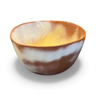 Frankoma Giant Bowl with Imperfection Prairie Gold