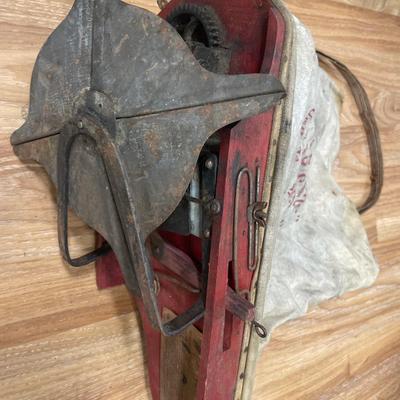 Antique Cyclone seeding spreader