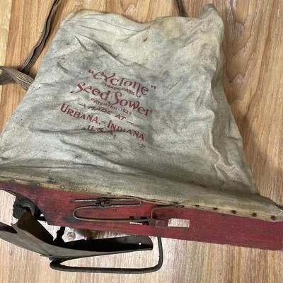 Antique Cyclone seeding spreader