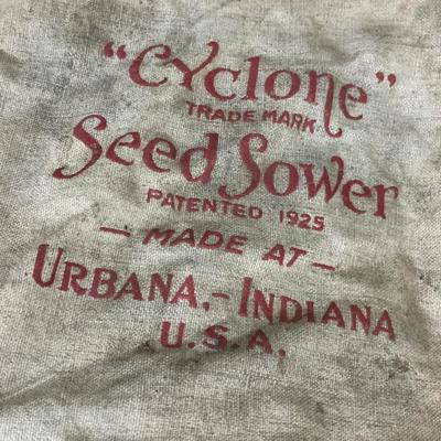 Antique Cyclone seeding spreader