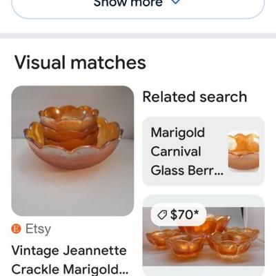 Depression Glass Nice Sets