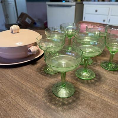 Vintage Uranium Glasses and Casserole