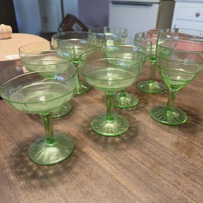Vintage Uranium Glasses and Casserole