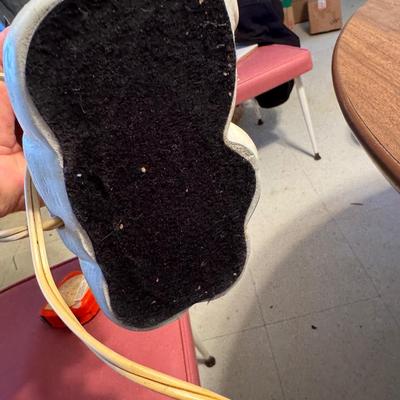 Vintage Chalk Cherub Lamp