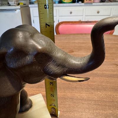 Vintage Bronze Elephant Figurine