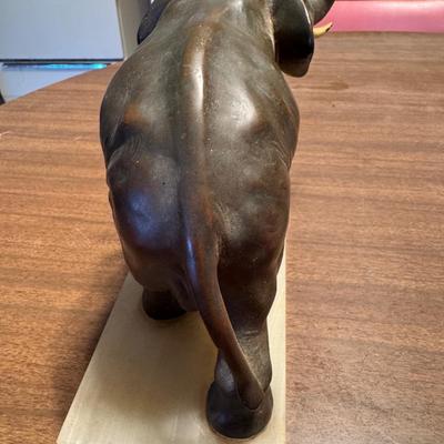 Vintage Bronze Elephant Figurine