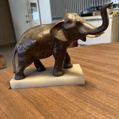 Vintage Bronze Elephant Figurine