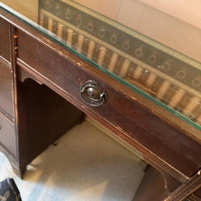 Mahogany Desk and Chair