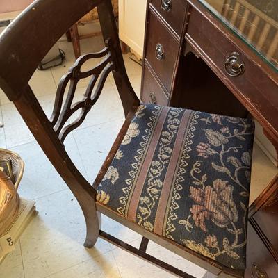 Mahogany Desk and Chair