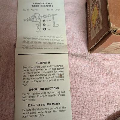 Meat and food chopper made in the USA