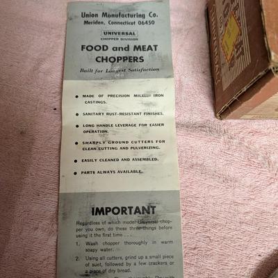 Meat and food chopper made in the USA