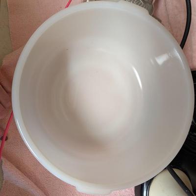 Antique Sunbeam mixmaster with different attachments