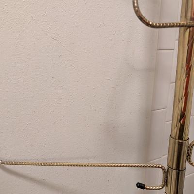 Vintage gold tone towel holder