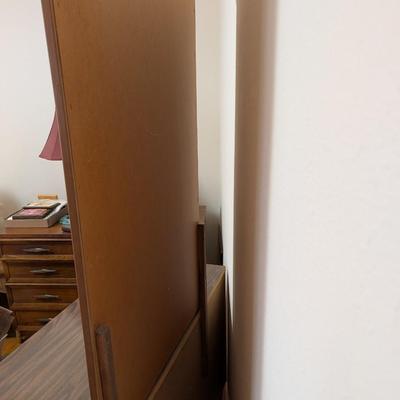 Mid century dresser with mirror.