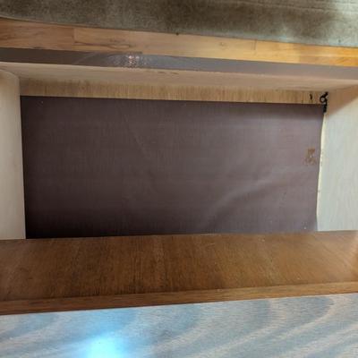 Mid century dresser with mirror.