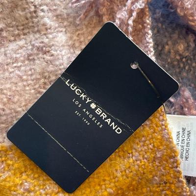 Yellow, brown and blue Lucky Scarf