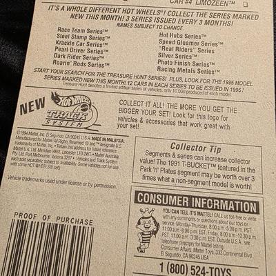 1994 Hot Wheels Speed Gleamer Series #4 of 4 Limozeen | Stunning Gold Chrome Finish | Collector #316 Sealed Original Card | Ultra-Rare...