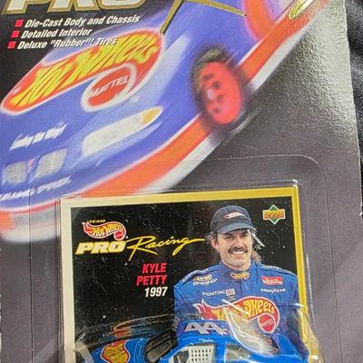 First Edition w/ Card 1997 Hot Wheels Pro Racing Kyle Petty #44 Pontiac Grand Prix | Sealed NASCAR Diecast w/ Deluxe Rubber Tires |...