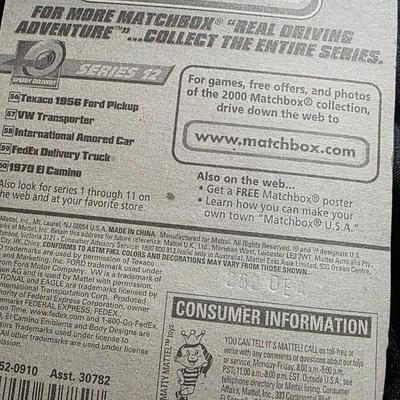 1999 Matchbox #59 of 100 FedEx Delivery Truck | White w/ Purple-Orange Livery | Sealed Original Orange Card | Official Federal Express...