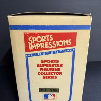 Will Clark Autograph Figurine - Sports Impressions - COA