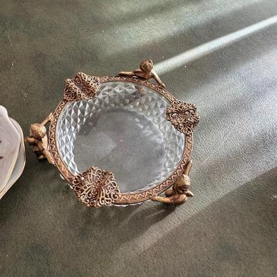 Decorative Glass Ashtrays, Urns and Vases