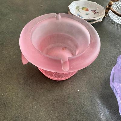 Decorative Glass Ashtrays, Urns and Vases