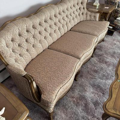 Vintage Tufted Sofa AS IS